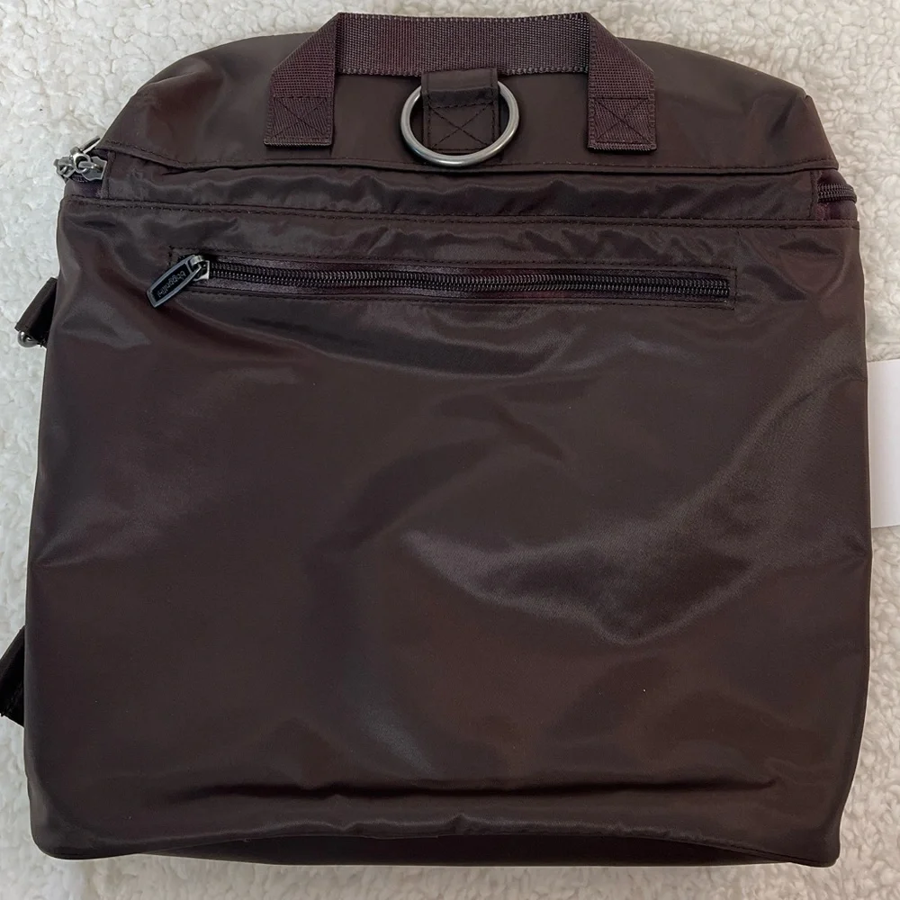 Baggallini Quilted Captivate Backpack Messenger Sholder Bag - Dark Brown NWOT